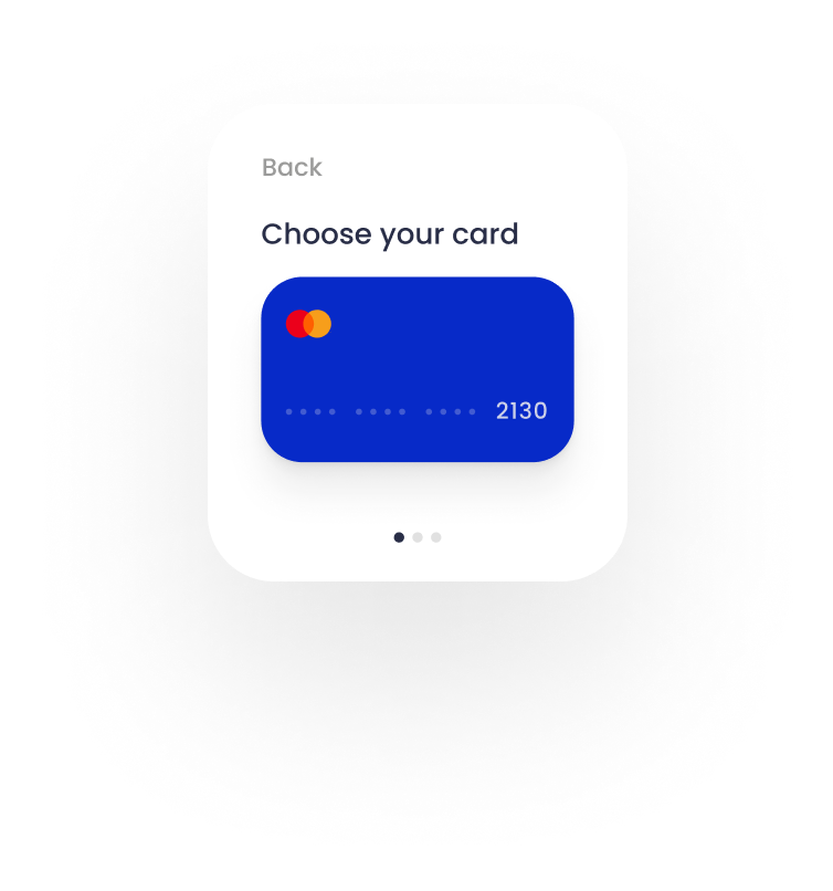 Blue credit card